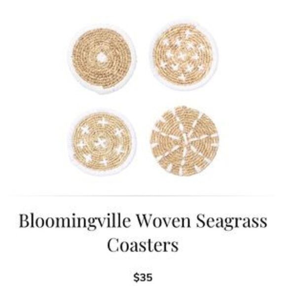 ✨HP✨Bloomingville Round Hand-Embroidered Seagrass✨ - Picture 2 of 13